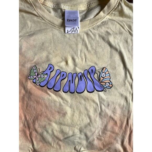Rip N Dip Shirt Rip N Dip Just Be Nice TEE T-Shirt Short Sleeve Tye Die Large - Picture 3 of 4